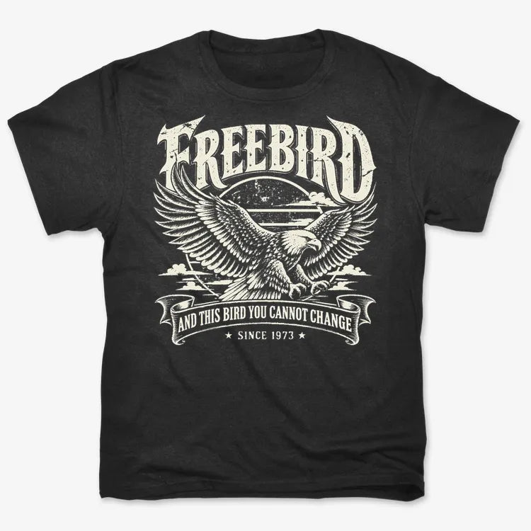 Freebird-Unisex Heavyweight T-Shirt-Black