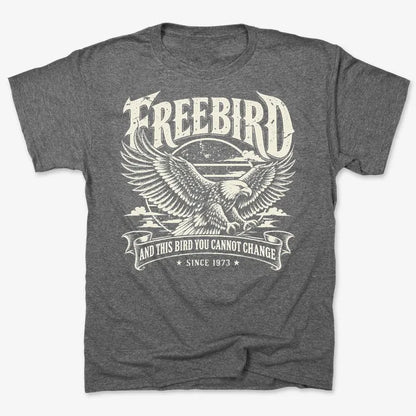 Freebird-Unisex Heavyweight T-Shirt-Charcoal Heather