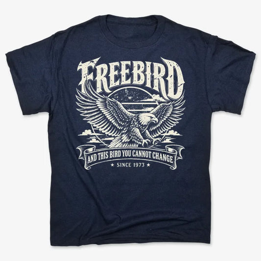 Freebird-Unisex Heavyweight T-Shirt-Navy Blue