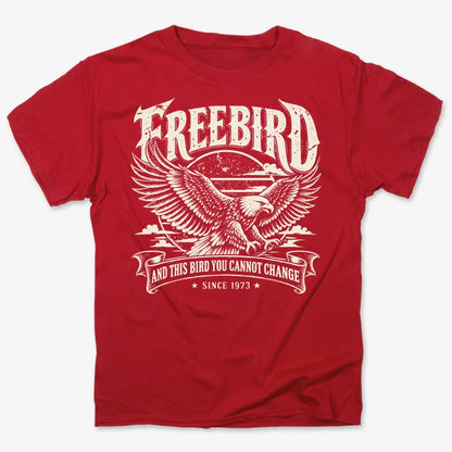 Freebird-Unisex Heavyweight T-Shirt-Red