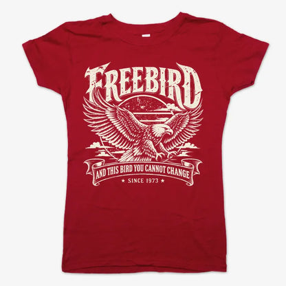 Freebird-Women's T-Shirt-Deep Red