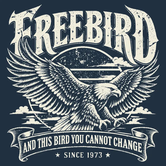Freebird graphic tee design