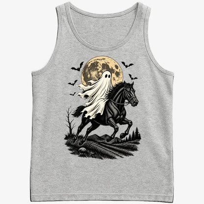 Ghost Rider on a Black Horse-Men's Tank Top-Gray Heather
