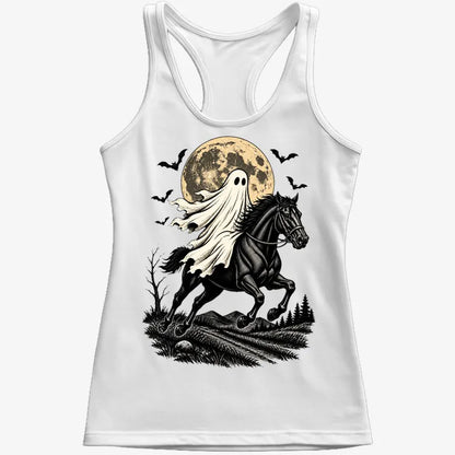 Ghost Rider on a Black Horse-Women's Tank Top-Snow