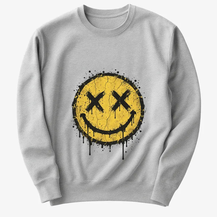Grunge Revival Tour Tee-Sweater-Gray Heather