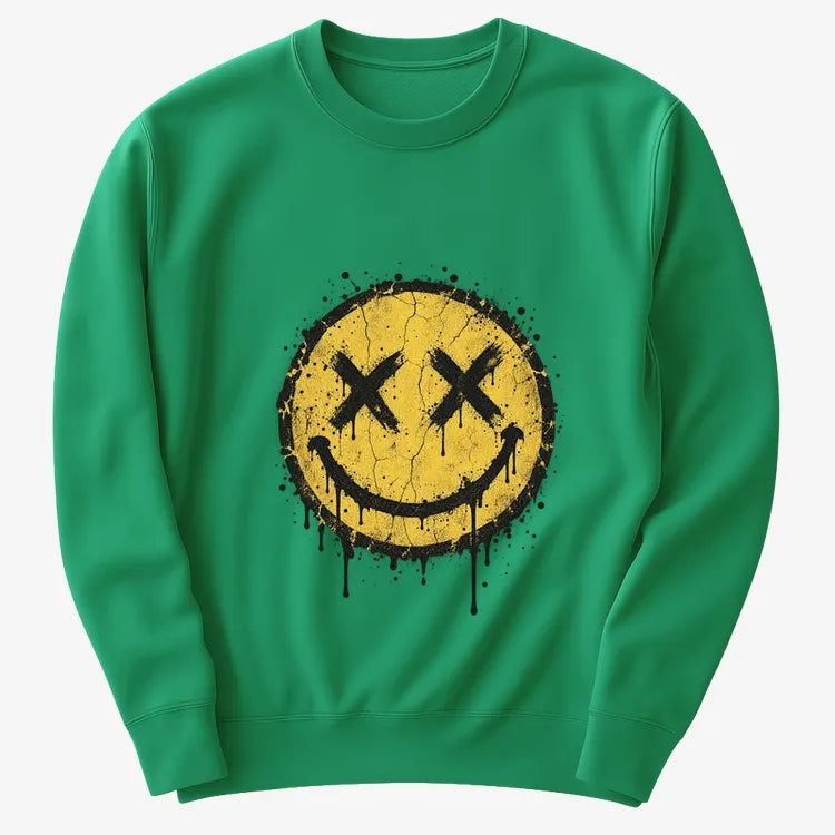 Grunge Revival Tour Tee-Sweater-Green