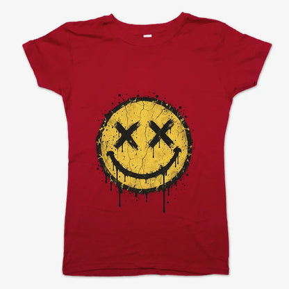 Grunge Revival Tour Tee-Women's T-Shirt-Deep Red