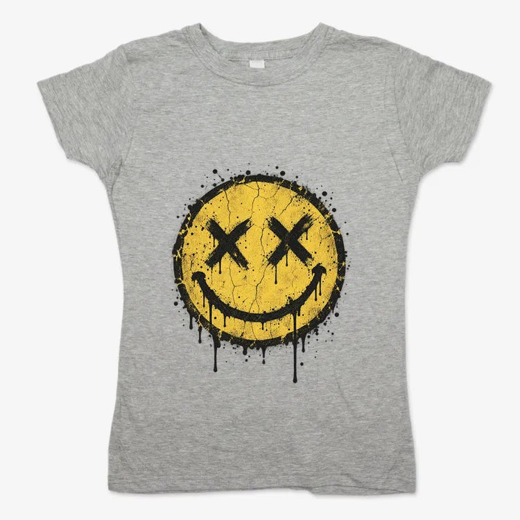 Grunge Revival Tour Tee-Women's T-Shirt-Gray Granite