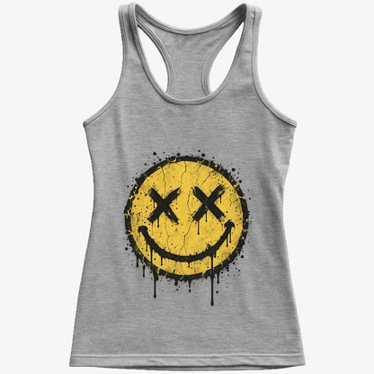 Grunge Revival Tour Tee-Women's Tank Top-Gray Granite