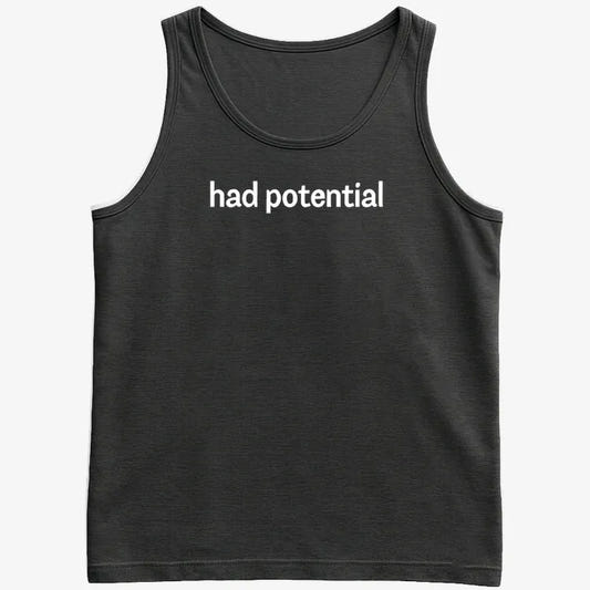 Had Potential-Men's Tank Top-Black