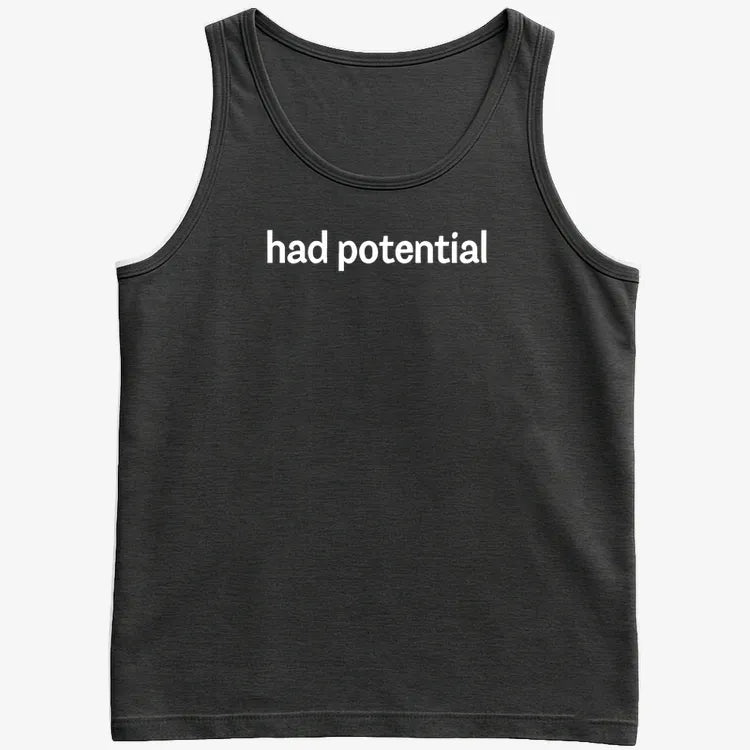 Had Potential-Men's Tank Top-Black