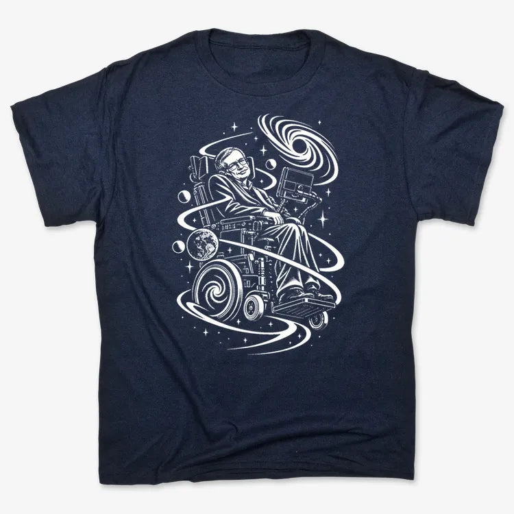 Hawking Tribute-Unisex Heavyweight T-Shirt-Navy Blue