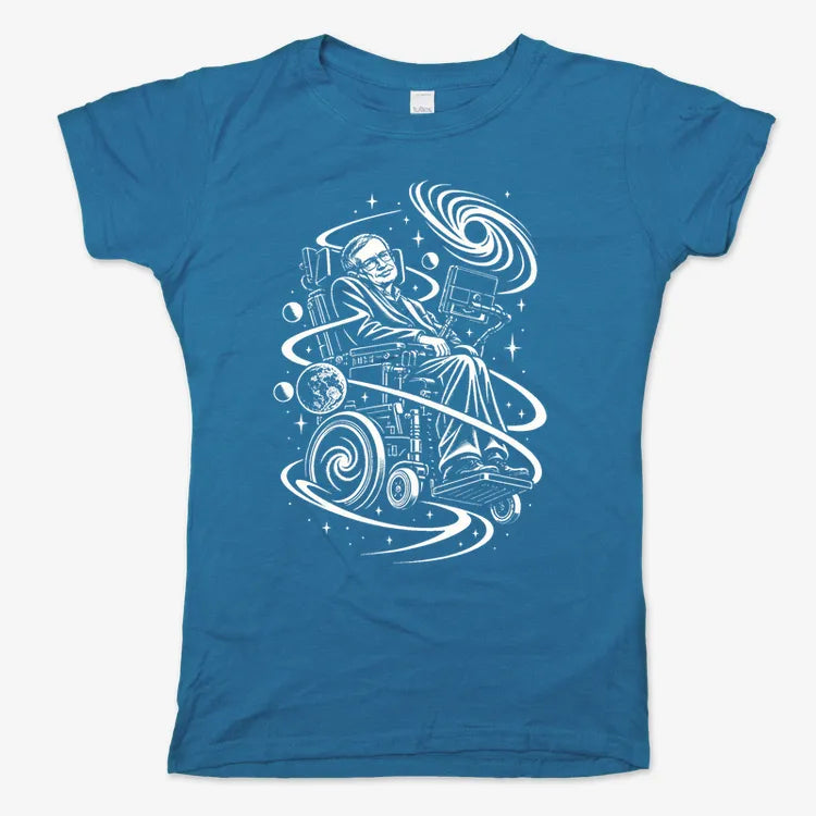 Hawking Tribute-Women's T-Shirt-Sky Blue