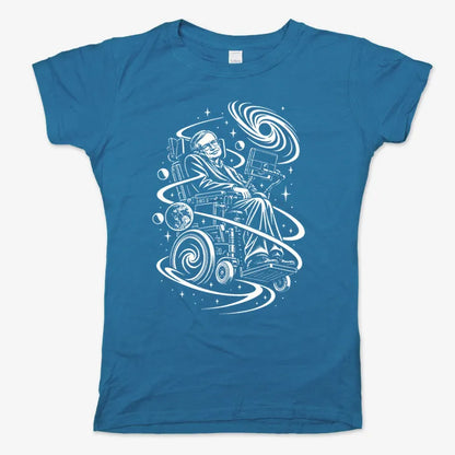 Hawking Tribute-Women's T-Shirt-Sky Blue