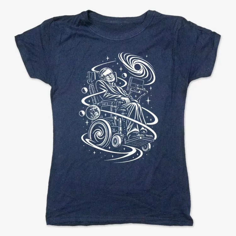 Hawking Tribute-Women's T-Shirt-True Navy