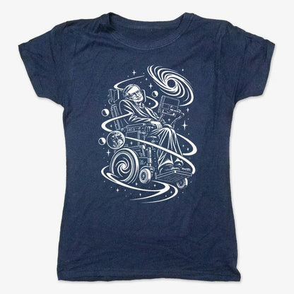 Hawking Tribute-Women's T-Shirt-True Navy