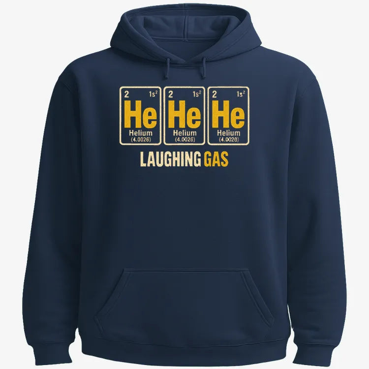He He He Laughing Gas-Hoodie-Navy Blue
