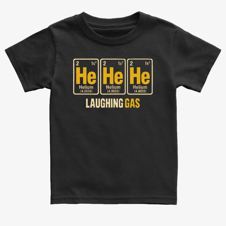 He He He Laughing Gas-Kids T-Shirt-Black