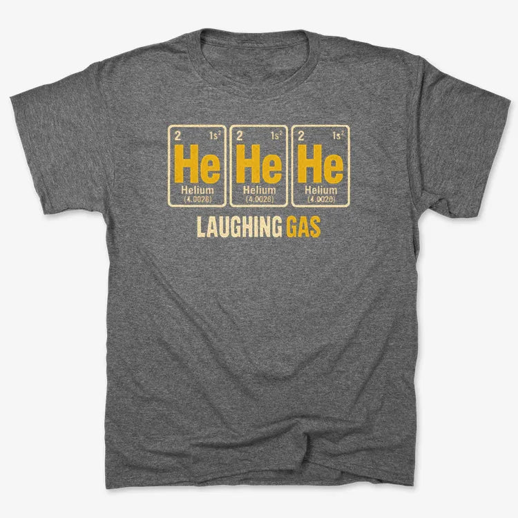 He He He Laughing Gas-Unisex Heavyweight T-Shirt-Charcoal Heather
