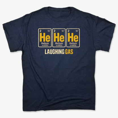 He He He Laughing Gas-Unisex Heavyweight T-Shirt-Navy Blue