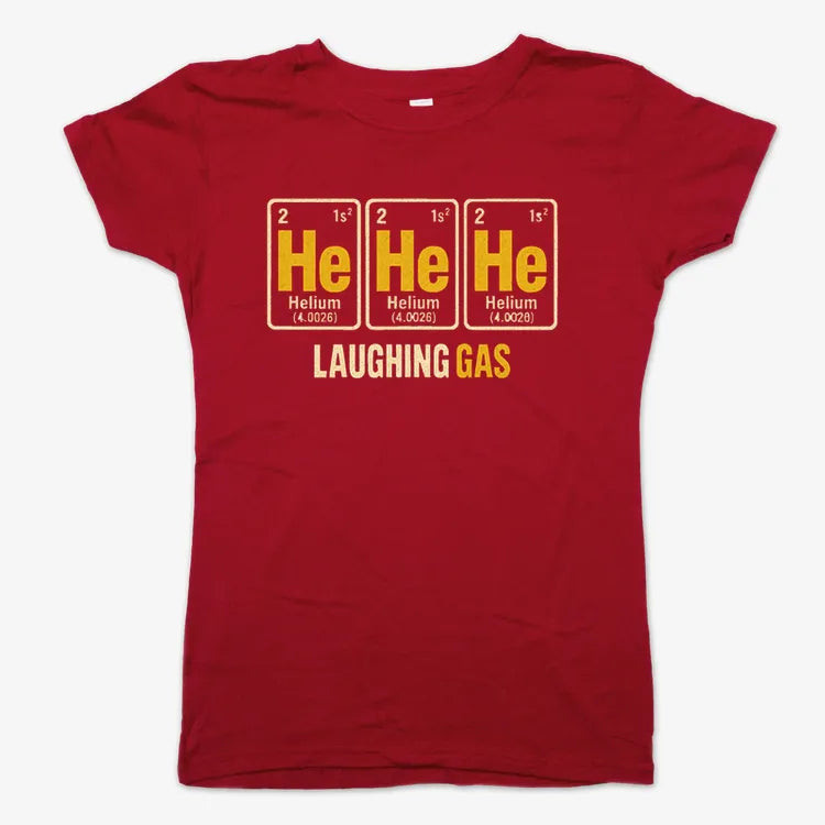 He He He Laughing Gas-Women's T-Shirt-Deep Red