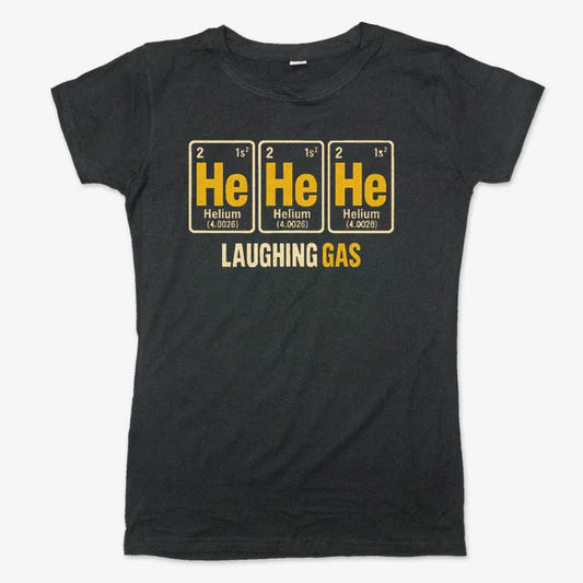 He He He Laughing Gas-Women's T-Shirt-Midnight