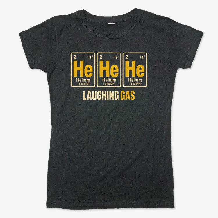 He He He Laughing Gas-Women's T-Shirt-Midnight