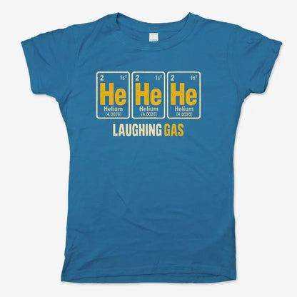 He He He Laughing Gas-Women's T-Shirt-Sky Blue