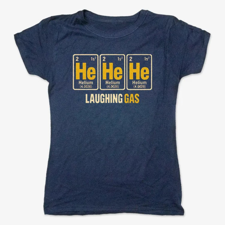 He He He Laughing Gas-Women's T-Shirt-True Navy