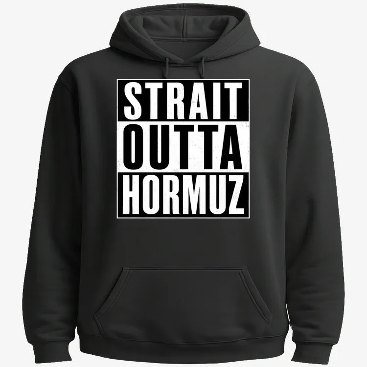 STRAIT OUTTA HORMUZ-Hoodie-Black