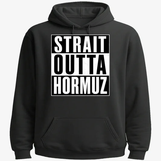 STRAIT OUTTA HORMUZ-Hoodie-Black