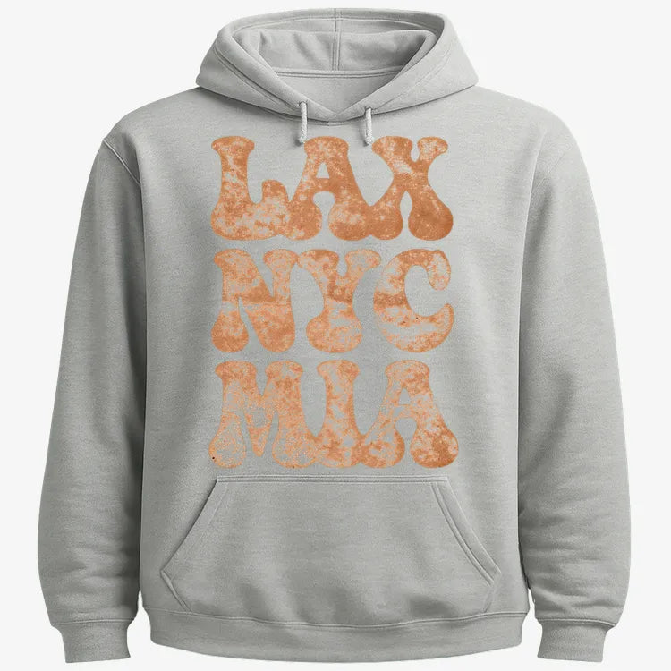 Bagoly Bold Retro Typography-Hoodie-Gray Heather