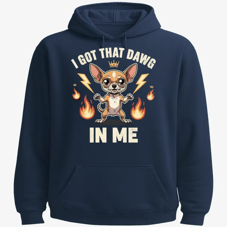 I Got That Dawg In Me-Hoodie-Navy Blue