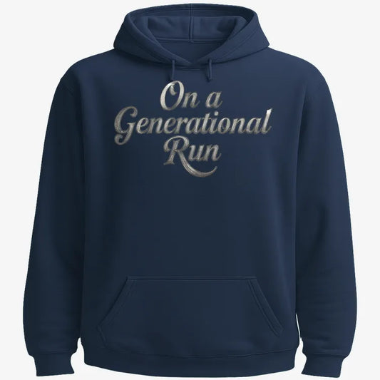 On a Generational Run-Hoodie-Navy Blue