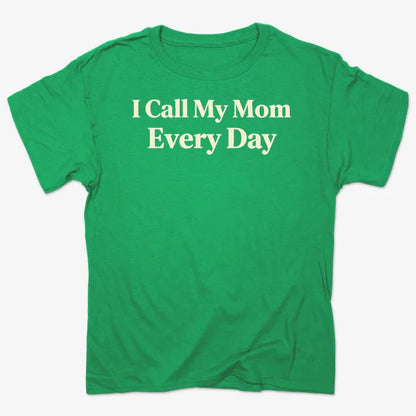 I Call My Mom Every Day-Men's T-Shirt-Kelly Green Heather