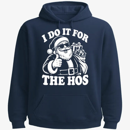 I Do It for the Hos-Hoodie-Navy Blue