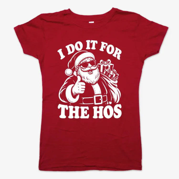 I Do It for the Hos-Women's T-Shirt-Deep Red