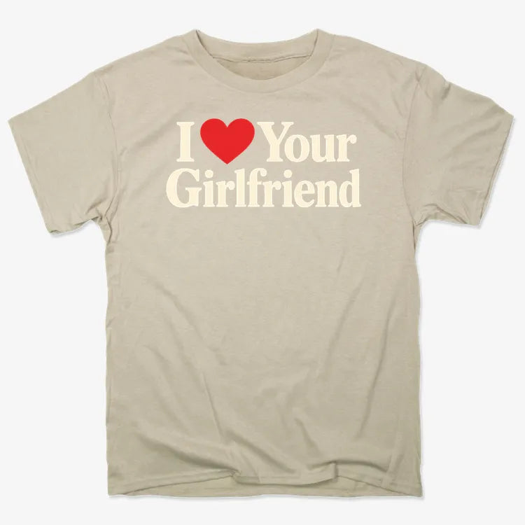 I Heart Your Girlfriend-Unisex Heavyweight T-Shirt-Sand