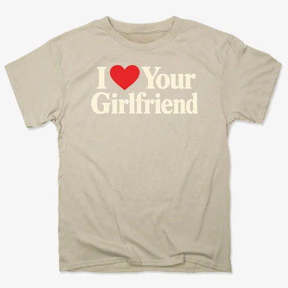I Heart Your Girlfriend-Unisex Heavyweight T-Shirt-Sand