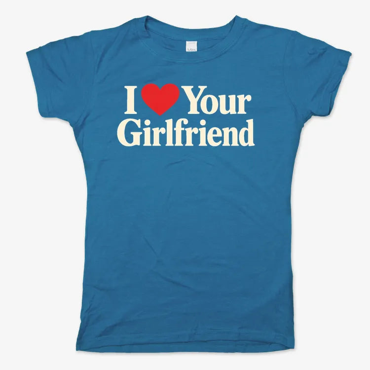 I Heart Your Girlfriend-Women's T-Shirt-Sky Blue