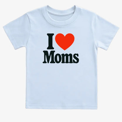 I ❤️ Moms-Kids T-Shirt-Blue