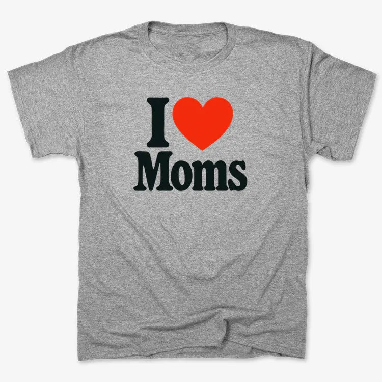 I ❤️ Moms-Men's T-Shirt-Gray Heather