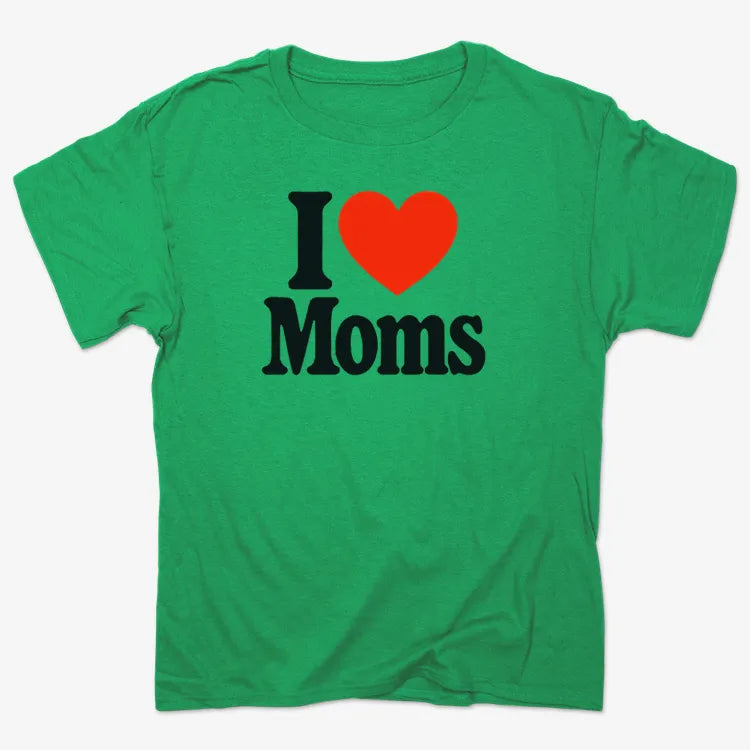 I ❤️ Moms-Men's T-Shirt-Kelly Green Heather