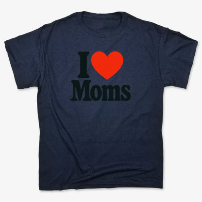 I ❤️ Moms-Men's T-Shirt-Navy Blue