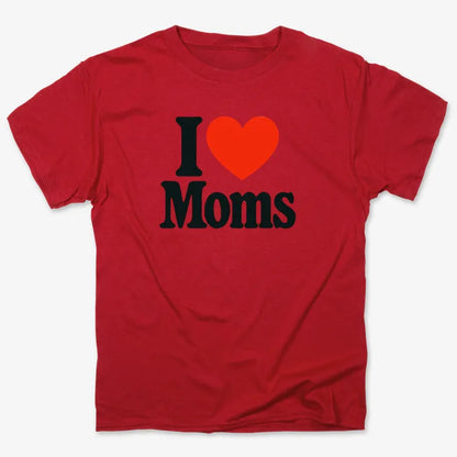 I ❤️ Moms-Men's T-Shirt-Red