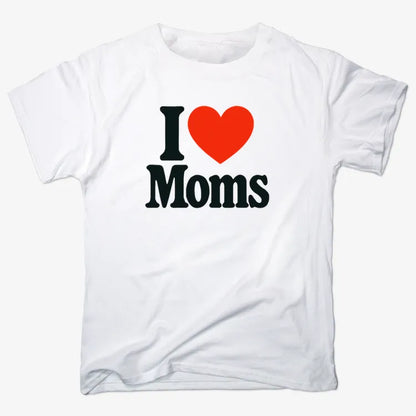 I ❤️ Moms-Men's T-Shirt-White
