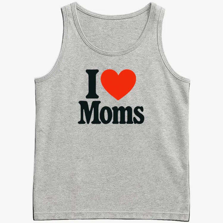I ❤️ Moms-Men's Tank Top-Gray Heather