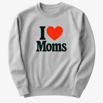 I ❤️ Moms-Sweater-Gray Heather