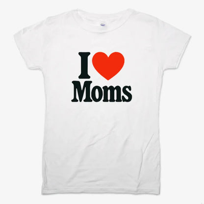 I ❤️ Moms-Women's T-Shirt-Snow