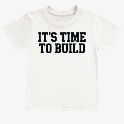 IT'S TIME TO BUILD-Kids T-Shirt-White